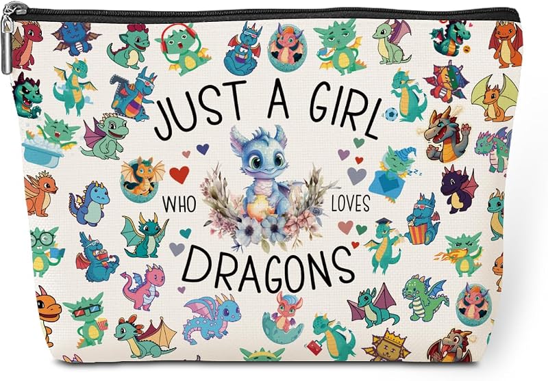 Necessaire retangular jeilink Girl Dragons 1195 com zíper
