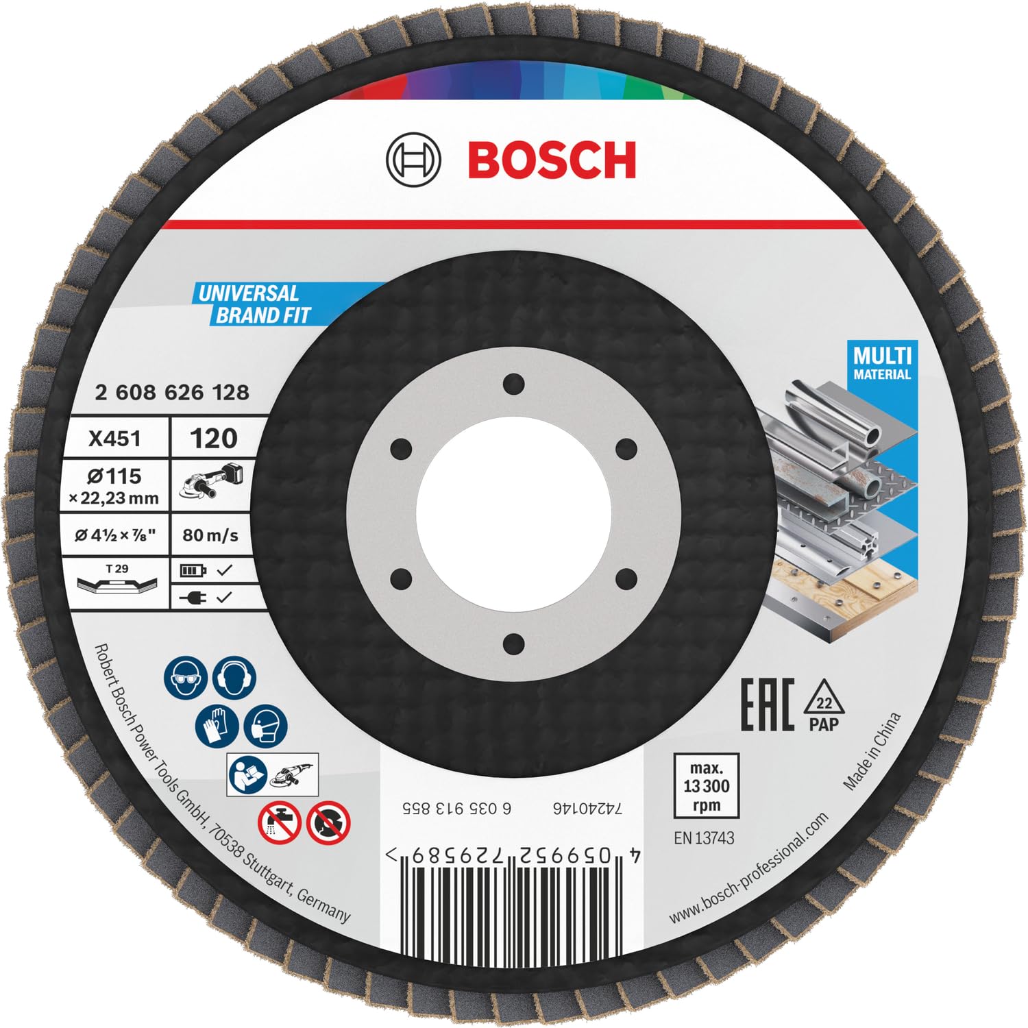 X451 Flap Disc BAlox Ø115 T29 G120 15pcs Online Range