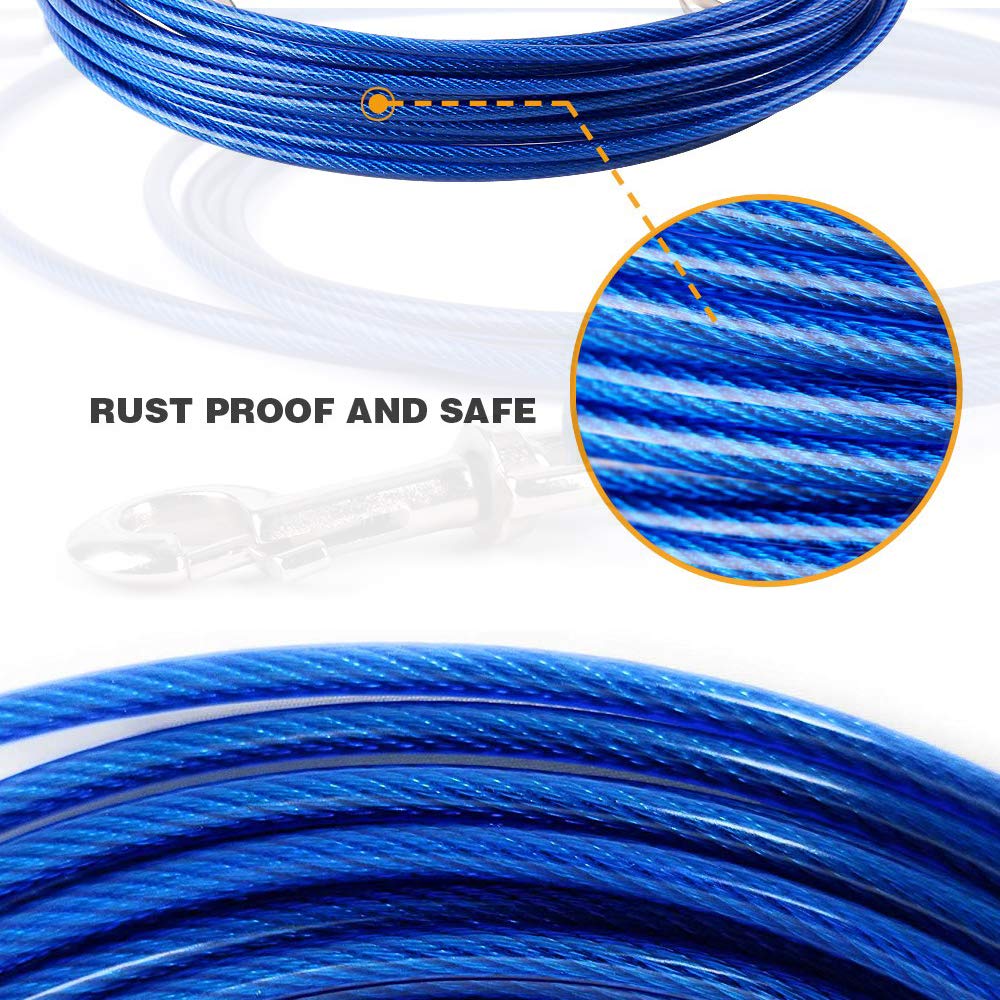 VIP Home Essentials 12-Inch Easyturn Spiral Stake with 30-Feet of Pet Tieout Cable