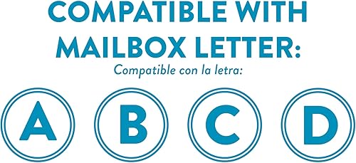 Miniatura 6 de Architectural Mailboxes Callaway - Poste de buzón de aluminio, código de compatibilidad A, B, C, D, CP00BAM, negro