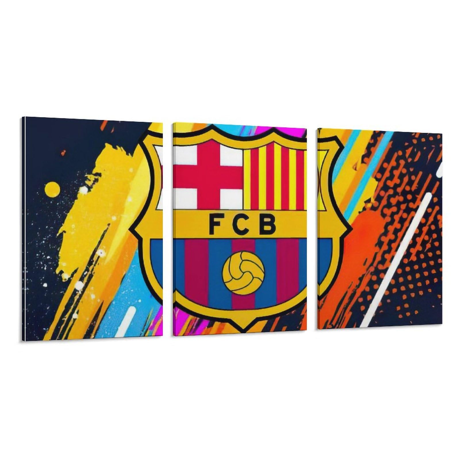 Amazon.co.jp: FCバルセロナ アートパネル 湿気を防ぐ キャンバス