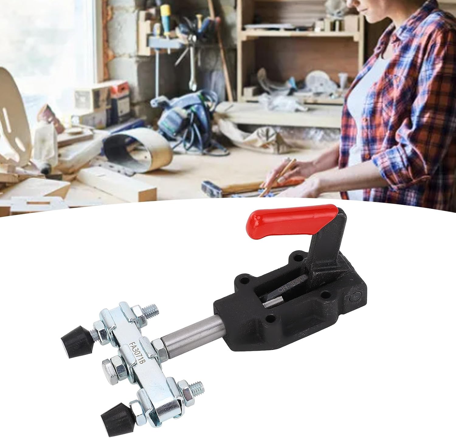 Double Headed Toggle Clamp Heavy Duty Pull Push Toggle Clamp for Welding Drilling Grinding