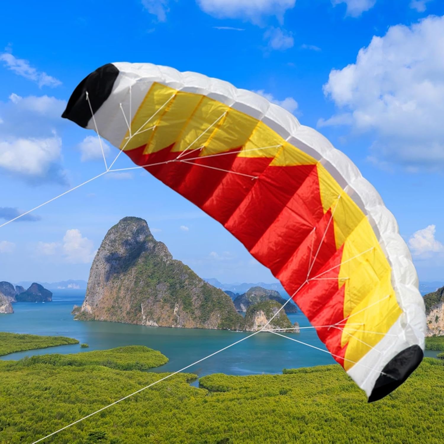 Kite Soft Outdoor Easy to Sports Toys Sport Kite Double Line for Beginners Lawn Camping Activities Kids and Adults