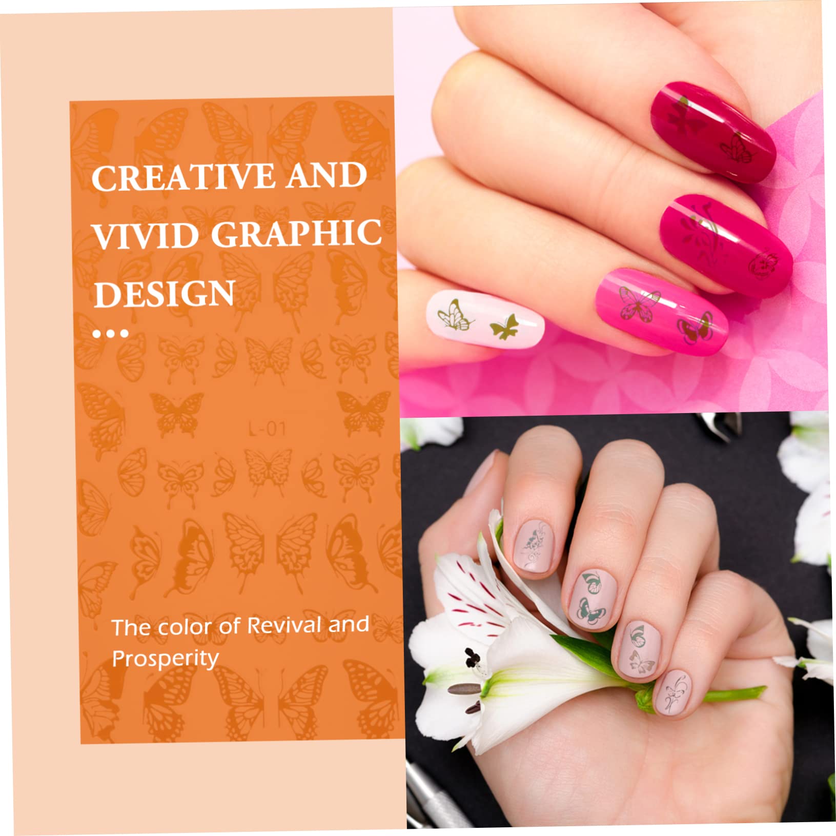 3 Series Pegatinas Calcomanías Para Decoración De Diy Para Manicura Y Fiestas 12 Hojas*3