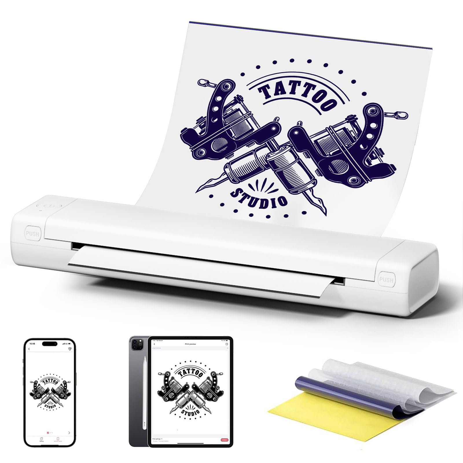 M08F-TATTOO Bluetoothタトゥープリンター Amazon.com: Phomemo Tattoo Stencil Printer, M08F Bluetooth