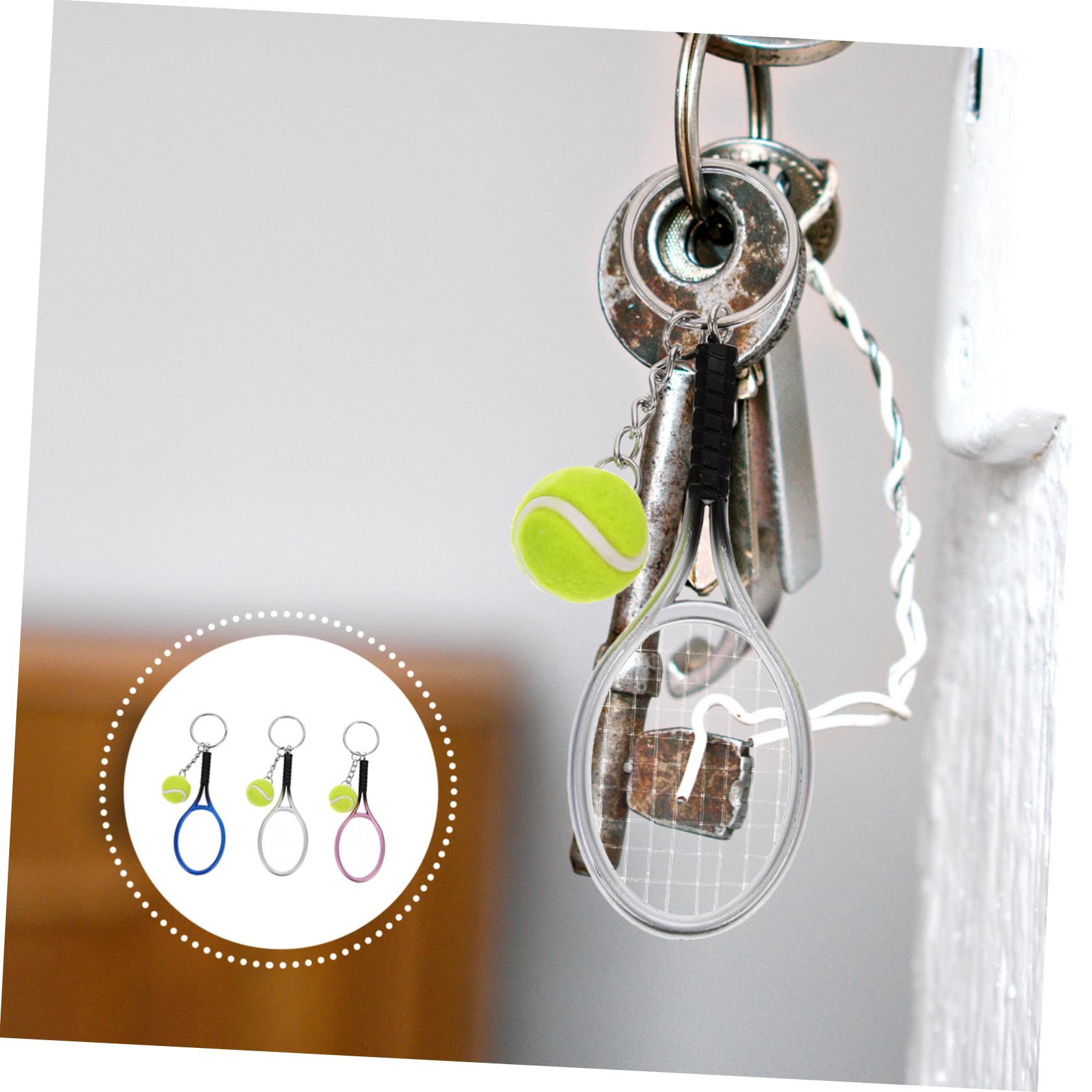 SOIMISS tenis llavero accesorios tenis macuto deporte llavero pelota de de las llaves del coche s adorno decorativo de de plastico el plastico