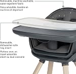 Maxi-Cosi Moa 8-in-1 High Chair, removable kitchen booster, converts to stool, table and chair, easy to clean, Beyond Graphite