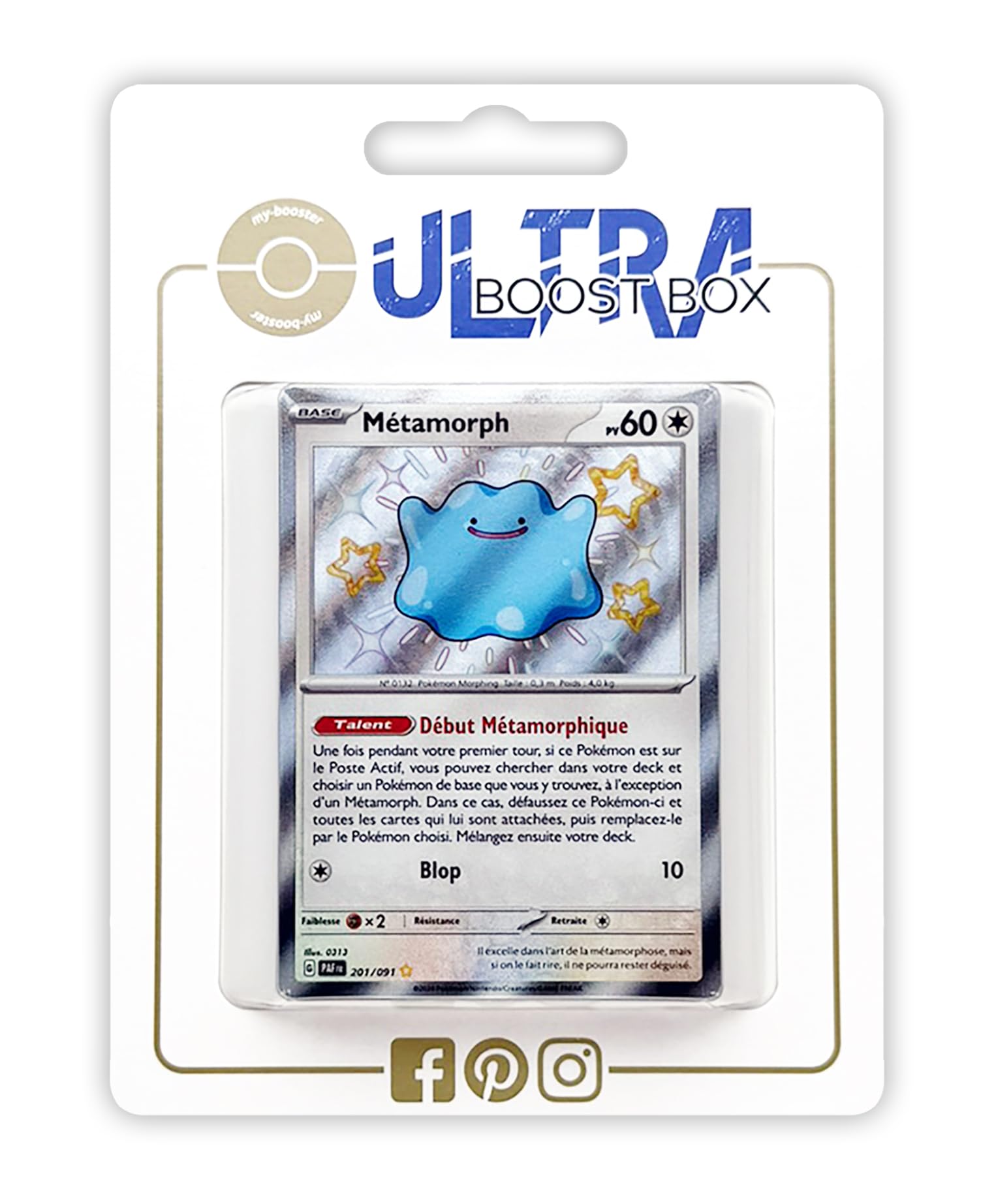Métamorph (Ditto) 201/091 Shiny - Ultraboost X Écarlate et Violet 4.5