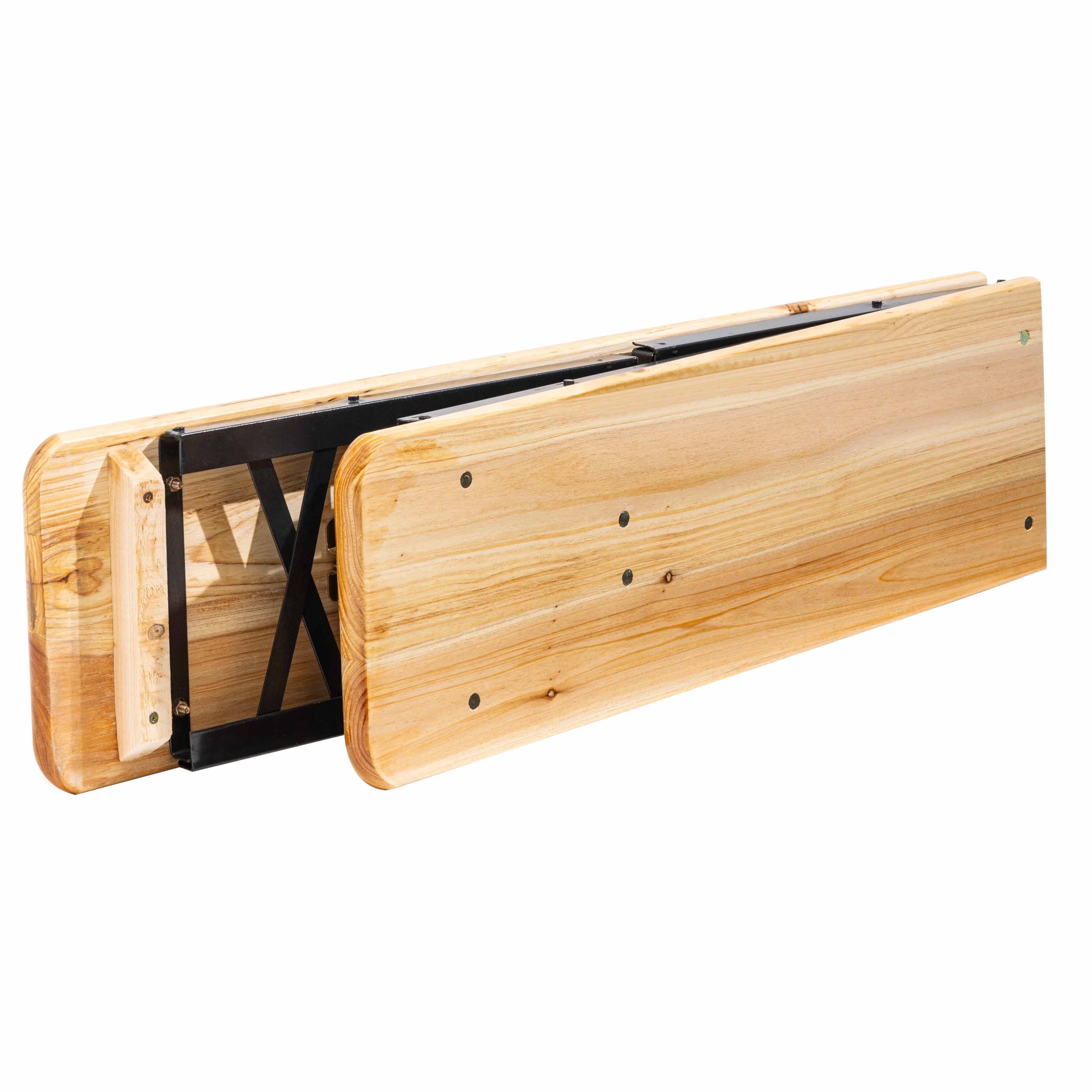 MobEventPro Lot de 2 bancs pliants Brasserie en Bois 180 cm