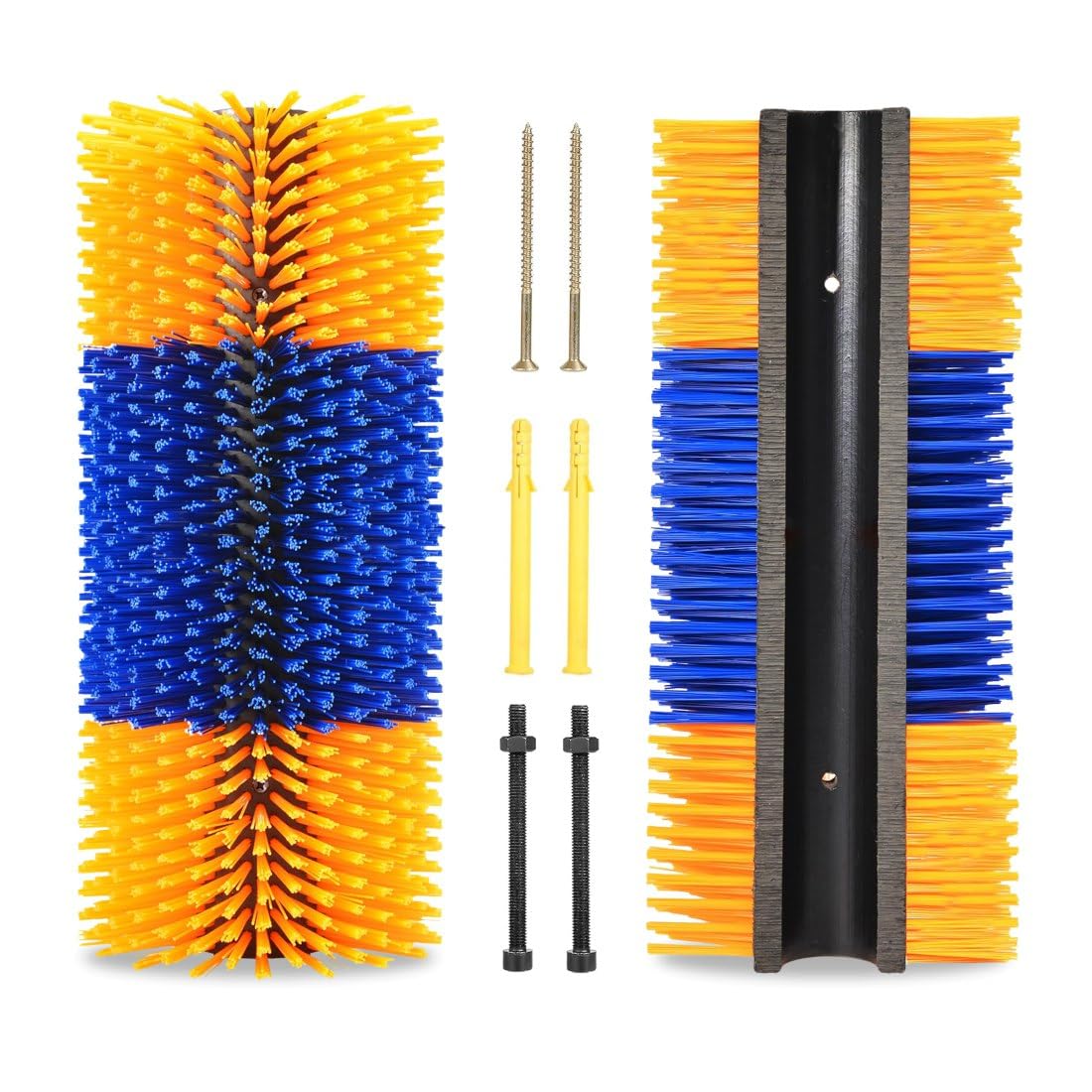 Livestock Scratch Brush for Cows, Buffaloes & Horses – Heavy-Duty Grooming & Massage Bristle Brush for Cattle, Horse & Farm Animals