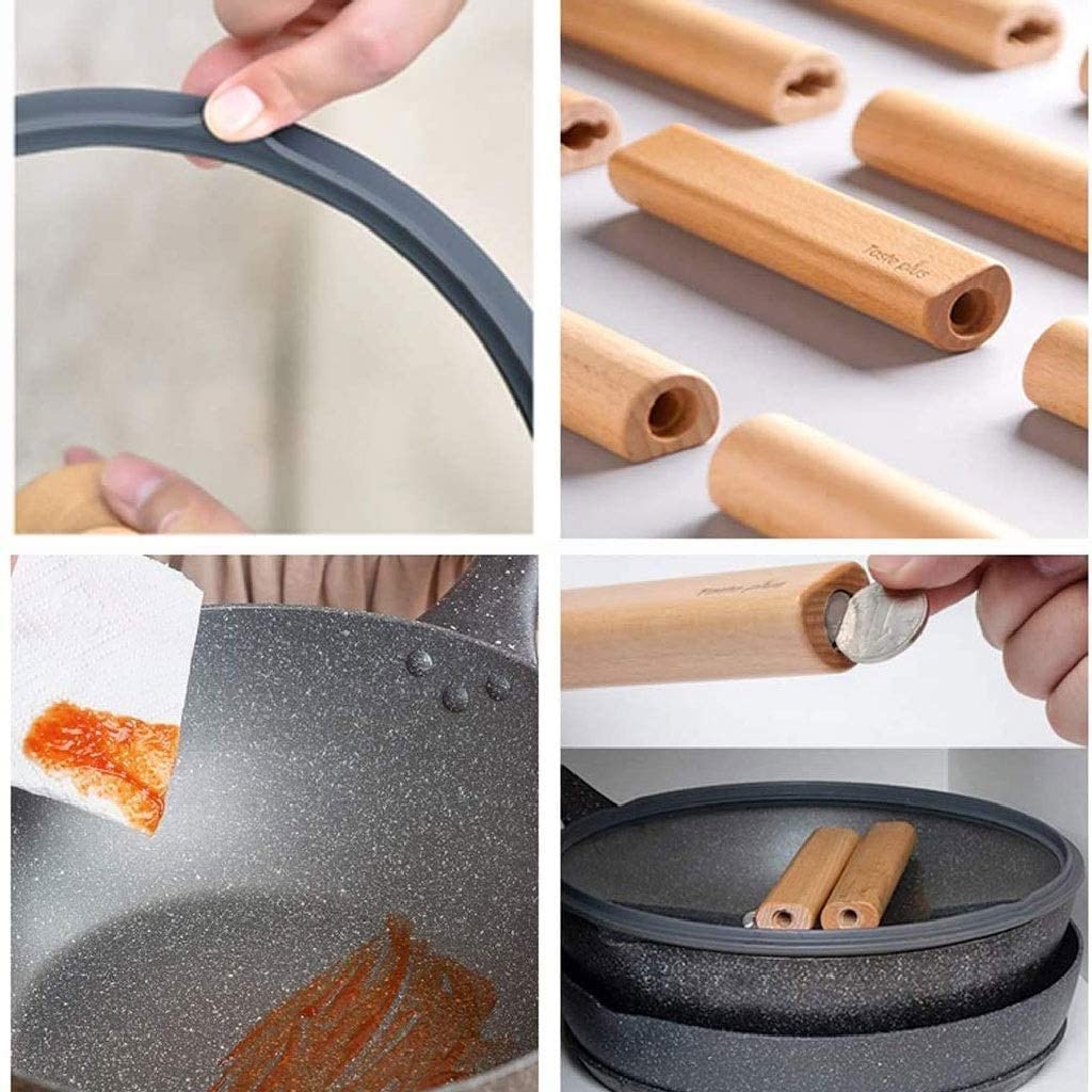Wok-Kochen Maifan-Stein Antihaft-Pfanne Bratpfanne Haushaltsgas-Induktionsherd Bratpfanne Braten Rauchfreier Topf Vision