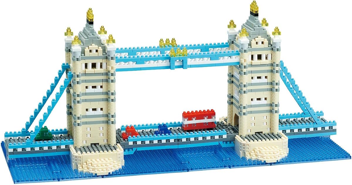 nanoblock - World Famous - Tower Bridge Deluxe Edition, Advanced Hobby Series Building Kit