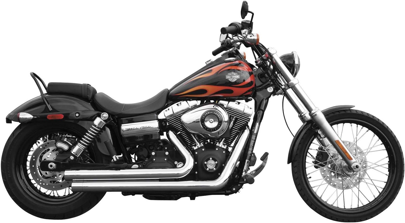 Rush Crossover Series with Straight Tip Full System Exhaust for 2006-2014 Harle - 1.75"