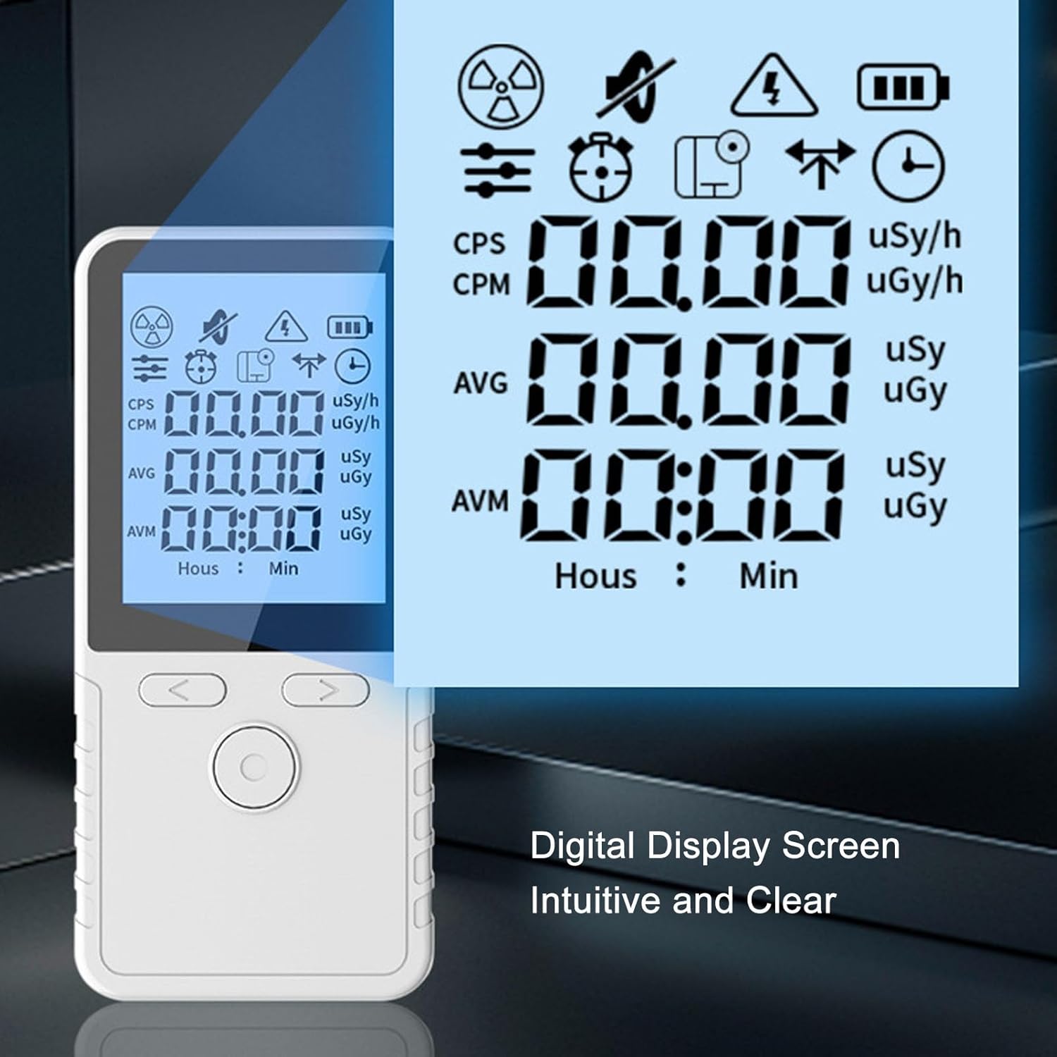 G220 Ditgital Counter, Radiation Detector, Counter Radiation Tester Nuclear Detector Beta Gamma X Nuclear Monitor for Lab Home Marble