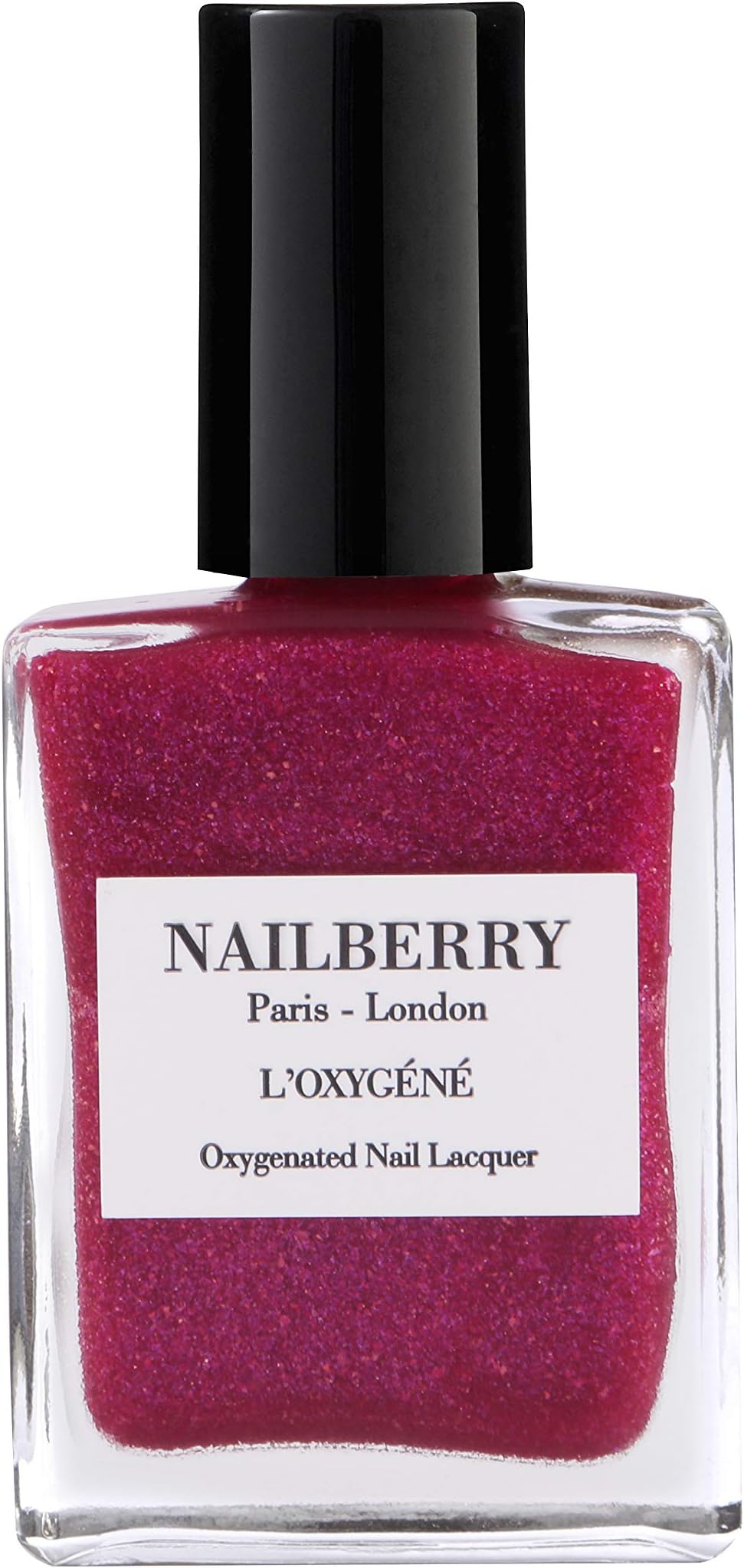Nailberry L'Oxygéné Oxygenated Nail Lacquer Berry Fizz, 15ml Polish for a Healthier Manicure & Long Lasting Colour 12-Free, Vegan, Halal, Cruelty & Gluten Free