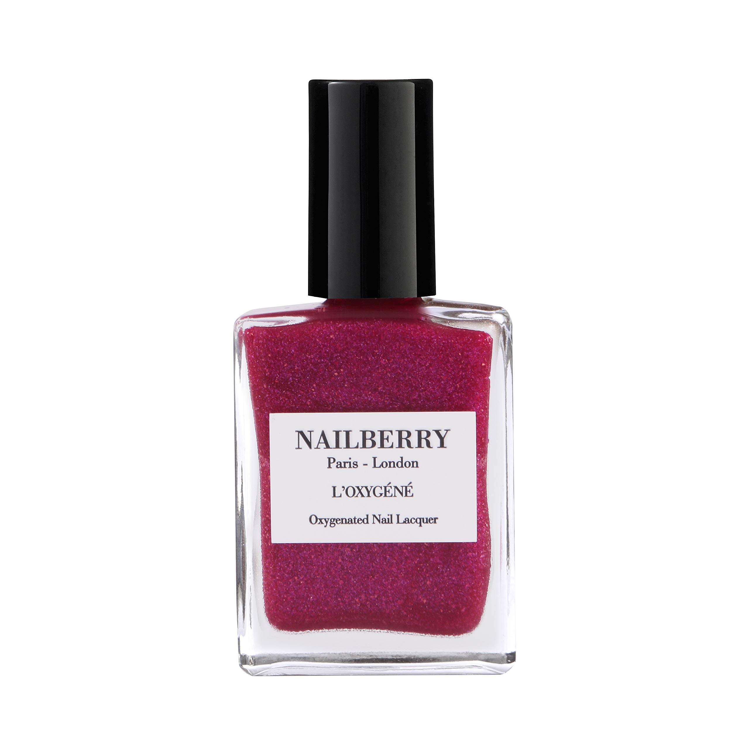 Nailberry L'Oxygéné Oxygenated Nail Lacquer Berry Fizz, 15ml Polish for a Healthier Manicure & Long Lasting Colour 12-Free, Vegan, Halal, Cruelty & Gluten Free