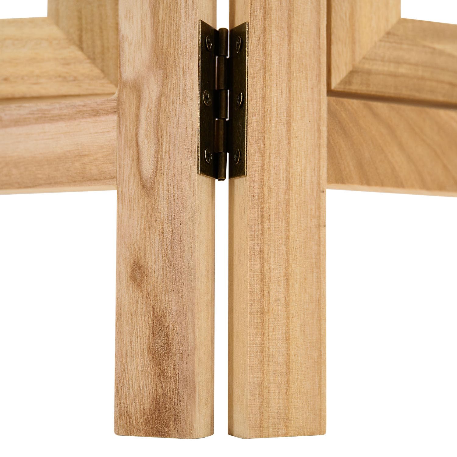 Homestyle4u Paravent Cadre photo 3 pièces Séparateur de pièce en bois 160 x 93 cm Paravent mur photo nature galerie photo brise-vue