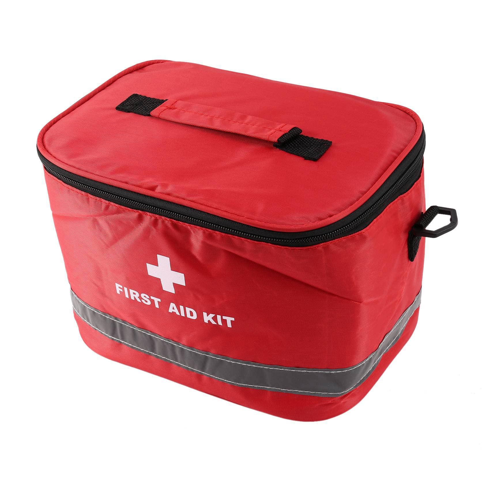 10 x kit de primeros auxilios al aire libre deporte camping bolsa casa médica emergencia paquete rojo nylon