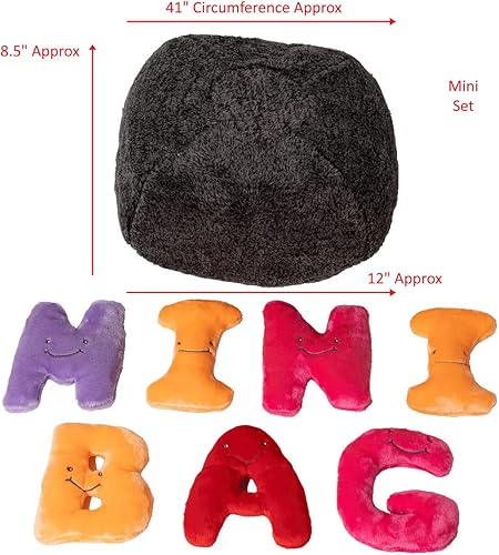 Miniatura 4 de Juguetes educativos del alfabeto  Juego de 26 piezas de colores del arco iris, letras rellenas de 4 pulgadas en bolsa de felpa  Regalos perfectos de