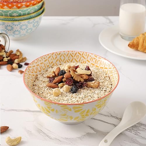 Miniatura 14 de Ceramic Bowls, 10 Oz Small Bowl, Set of 8 Ice Cream Bowls, Dessert Bowl for Salsa, Rice, Sauce, Side Dishes, Snack, Condiment, 4.75 Inch-Microwave