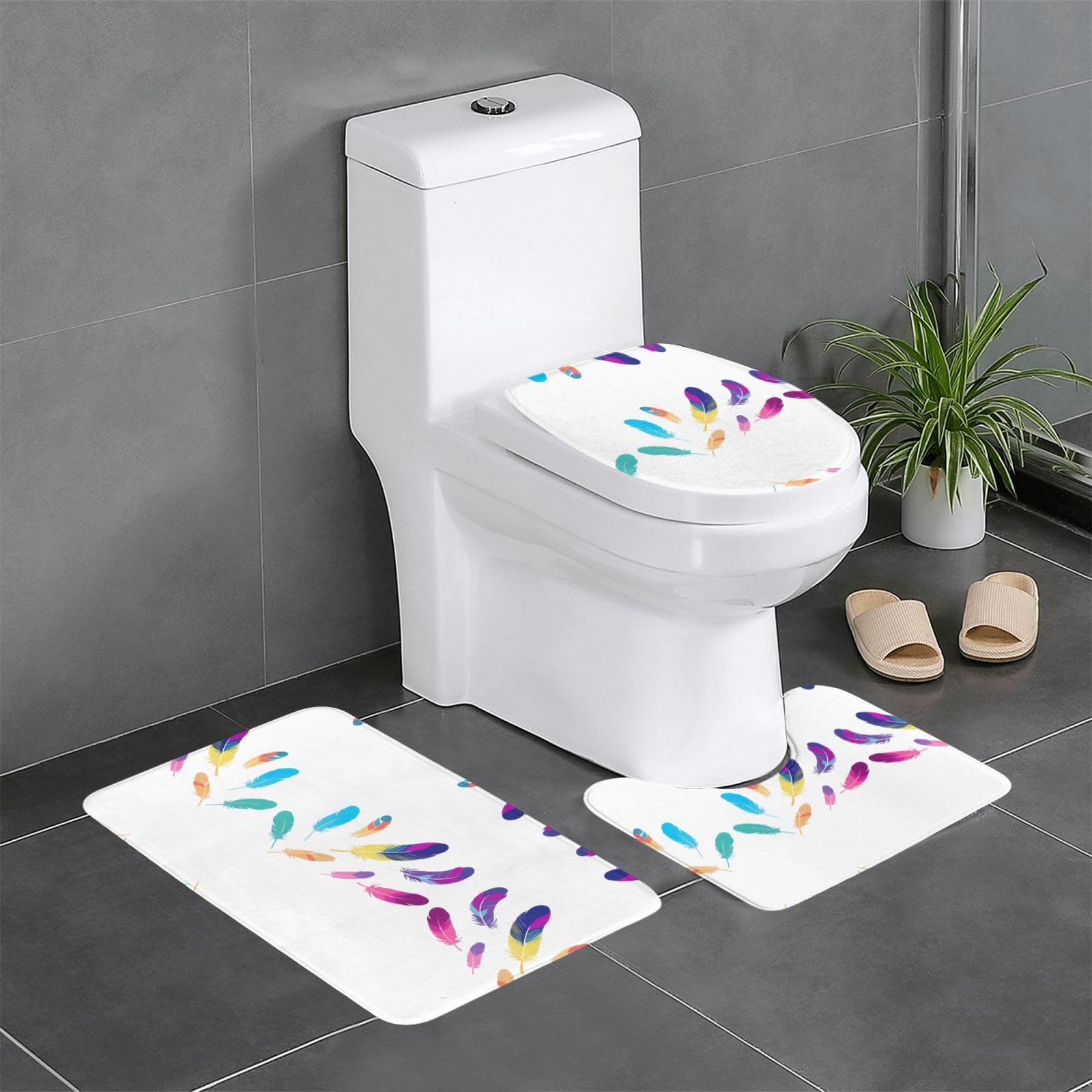 Tapis de salle de bain antidérapants WHJDPP absorbant et sécurisé 61x40,6 cm