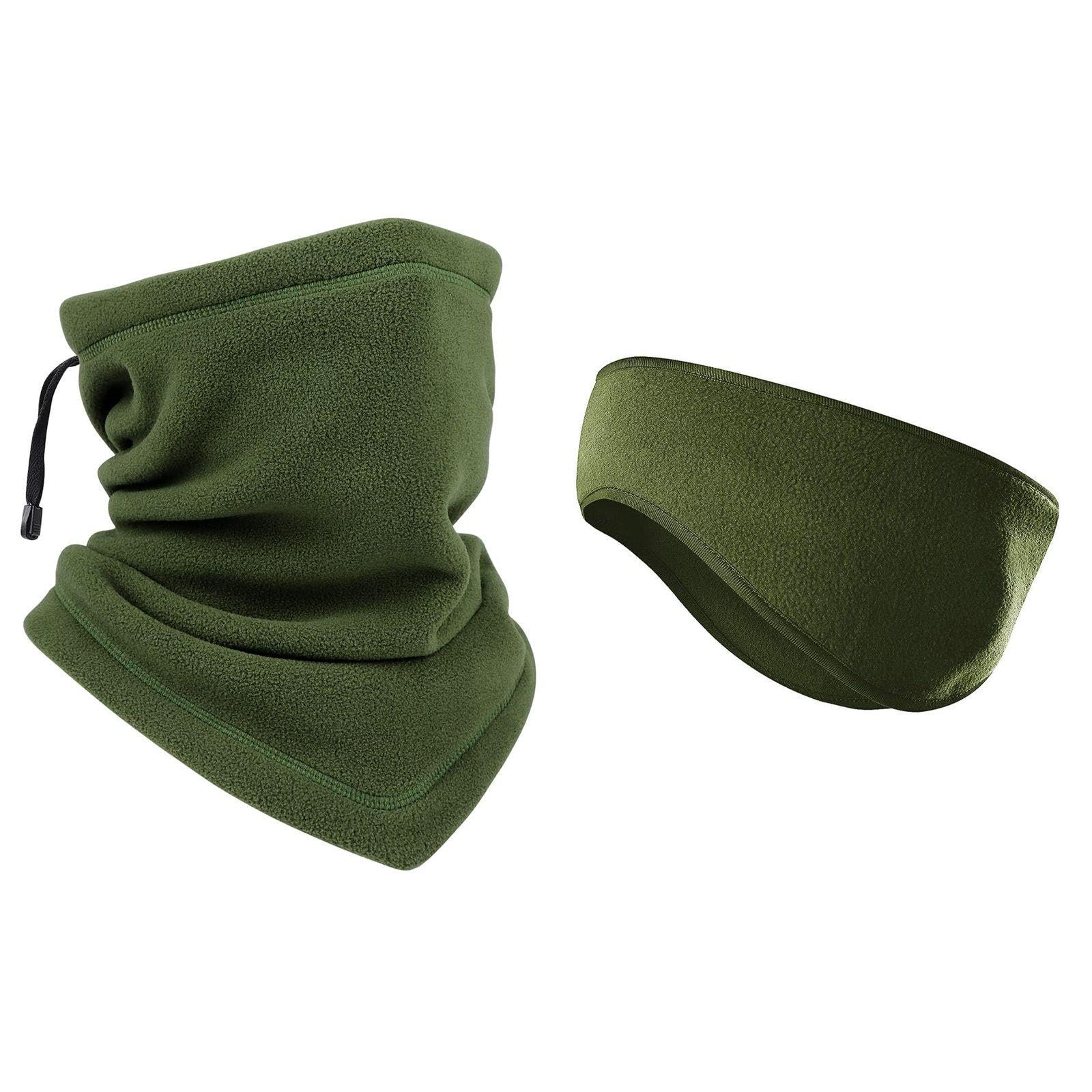 1 Piece Of Polar Fleece Neck Scarf And 1 Piece Of Windproof Ear Protection Headband, Warm Supplies For Autumn And Winter, Multifunctional Neck Scarf, Sports Neck Protection Neck Scarf