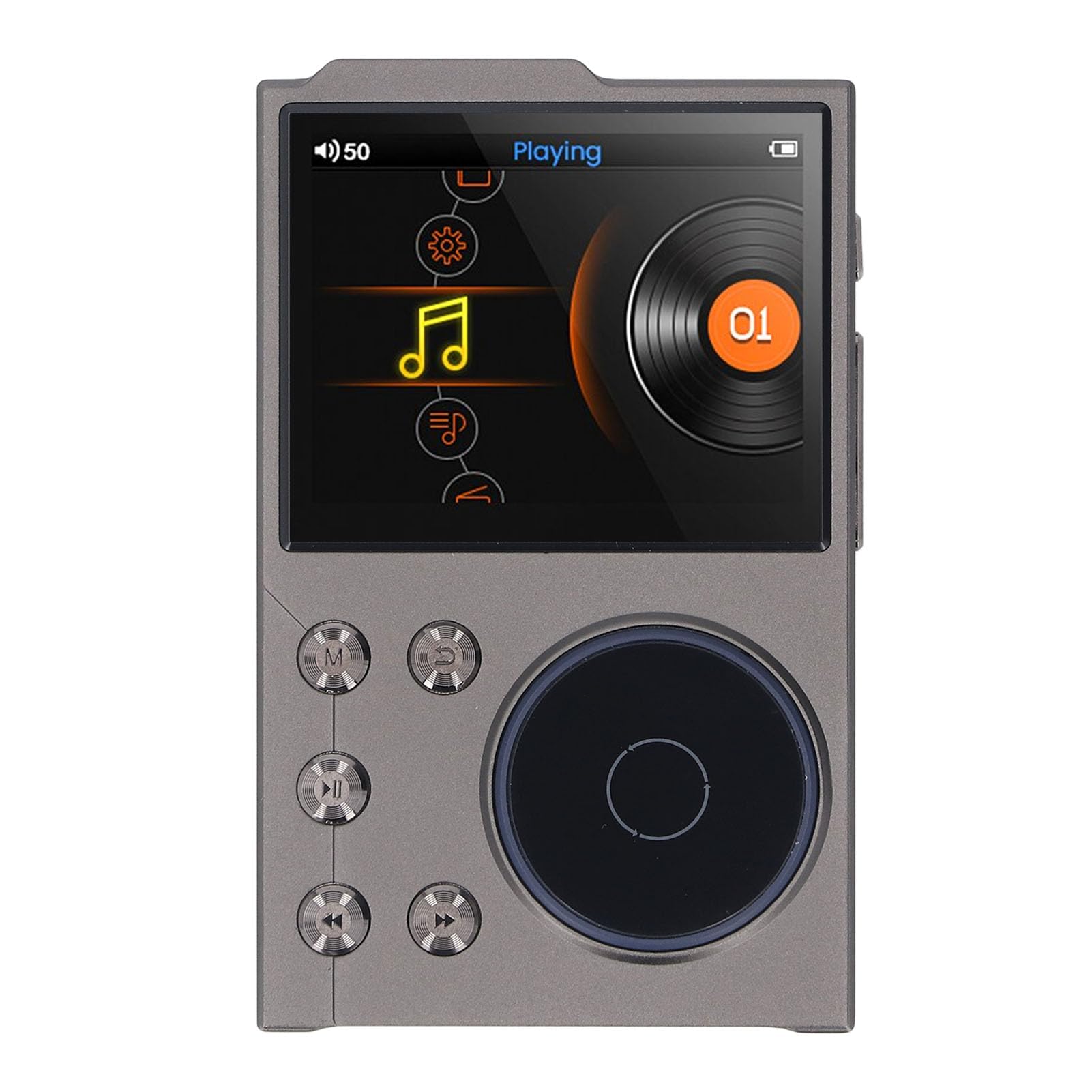 HiFi MP3 Player, Lossless DSD FLAC HD Music Player with Bluetooth 5.3, 2.4 Inch Screen Portable Digital Audio Player with 16 GB Memory, Long Battery Life, Support Up to 256 GB