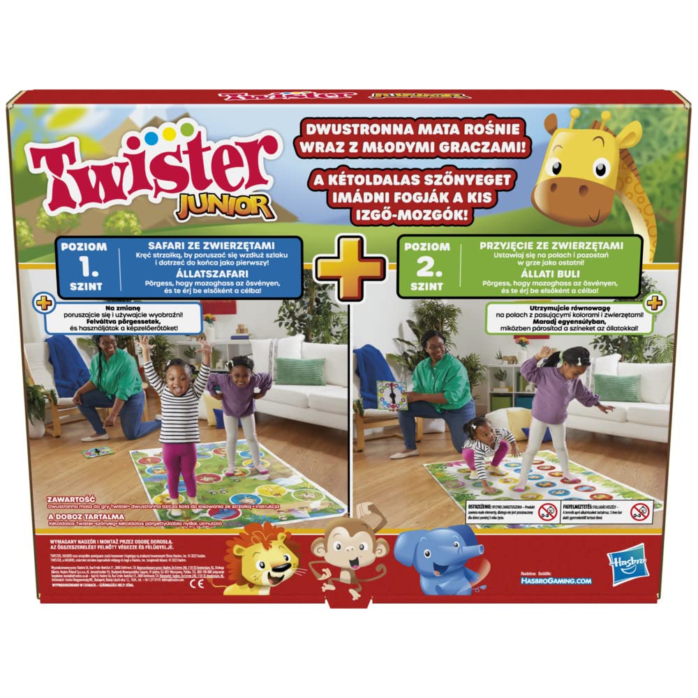 Hasbro Twister Junior Gra dla Dzieci, Wielokolorowy, Od 3 lat
