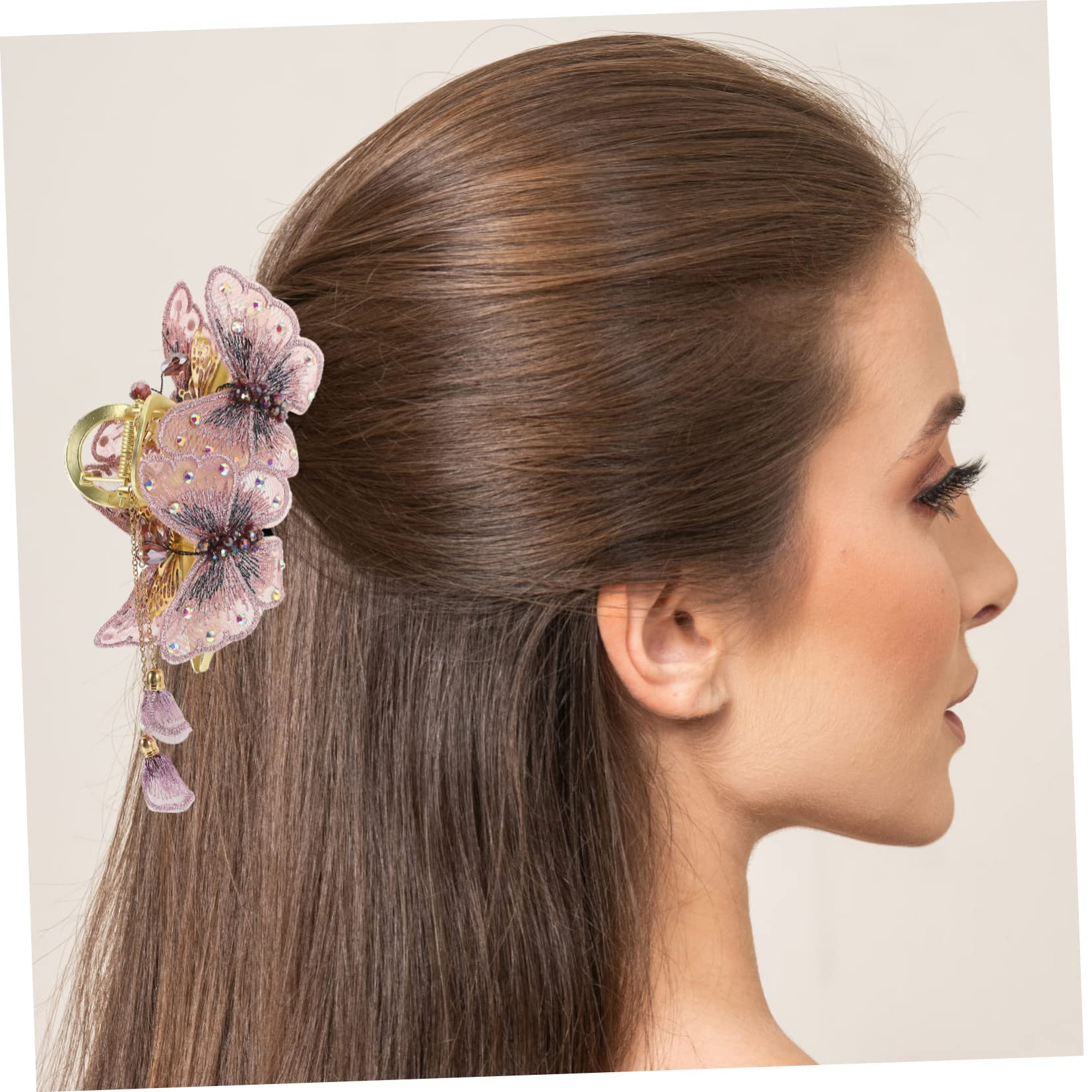 minkissy 4stücke Butterfly Hair Clip Für Vintage Haarschmuck Mit Quasten Haarspange Für Hochzeitsfrisuren Und Besondere Anlässe Leicht Und Haarschonend Zartem Und