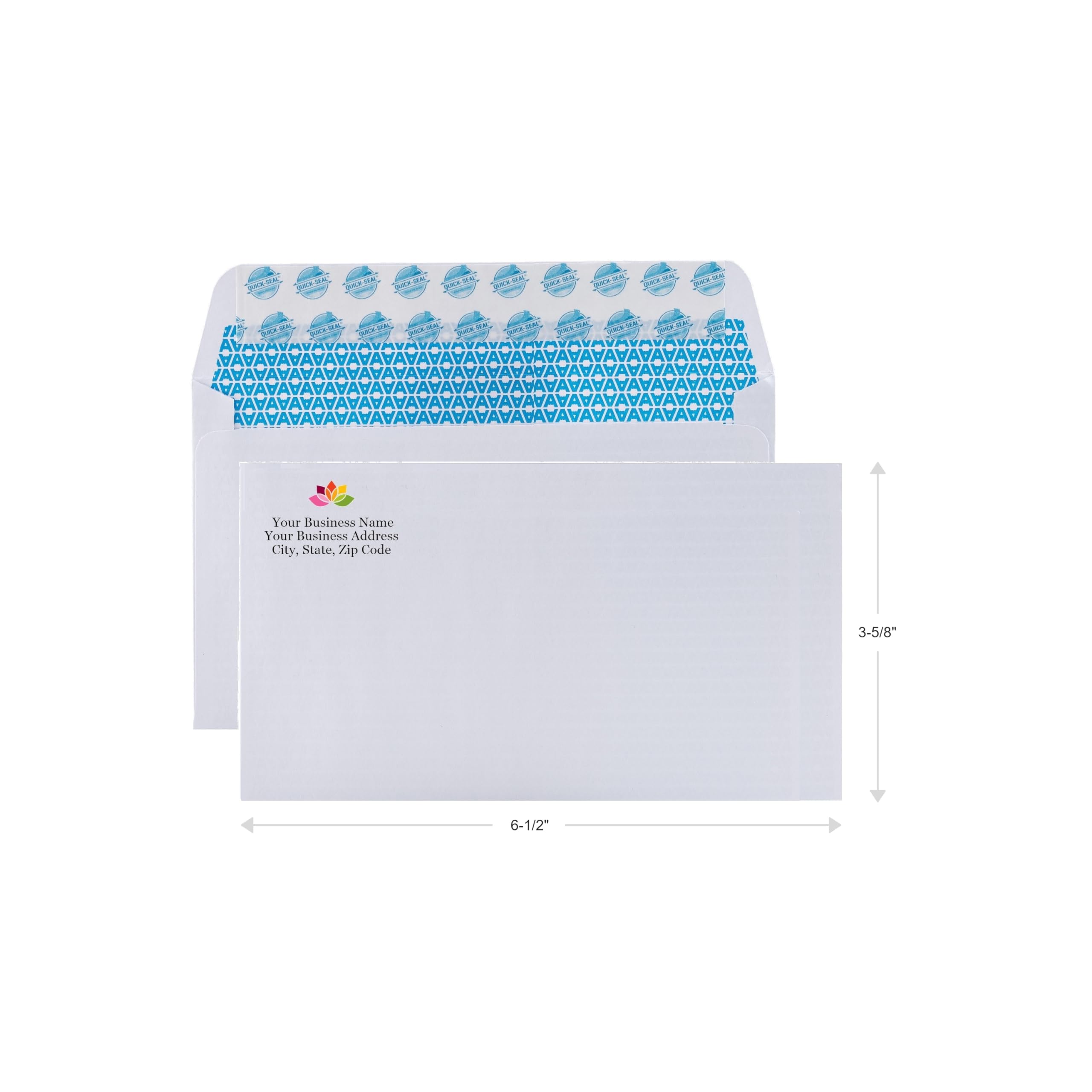 Self-seal Security Envelopes 500 #10 - Windowless Blue Tint Pattern For  Confidential Mailing Outdoor Address Numbers With Reflective Beads, image size:2560x2560