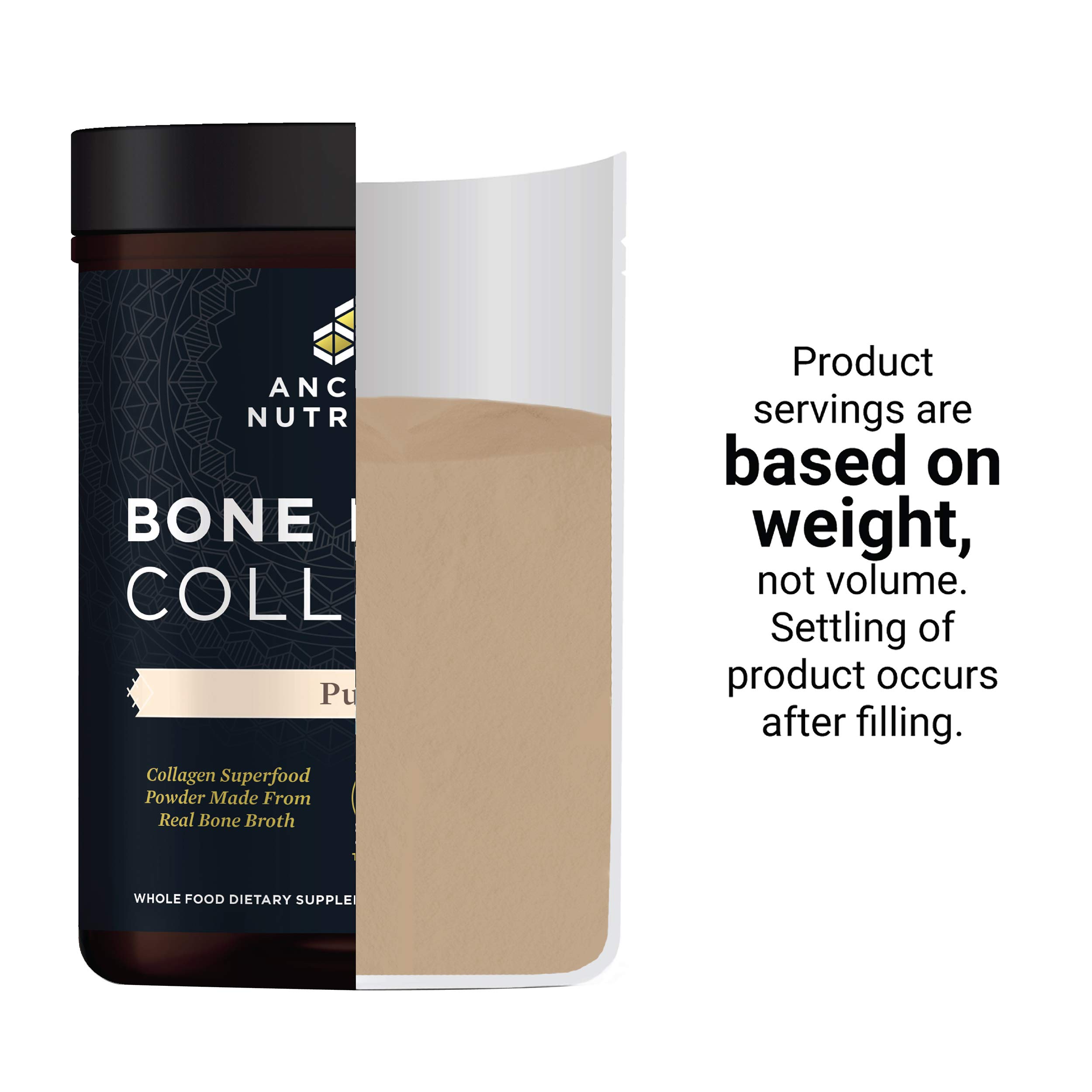 Buy Collagen Powder, Bone Broth Collagen by Ancient Nutrition, Pure