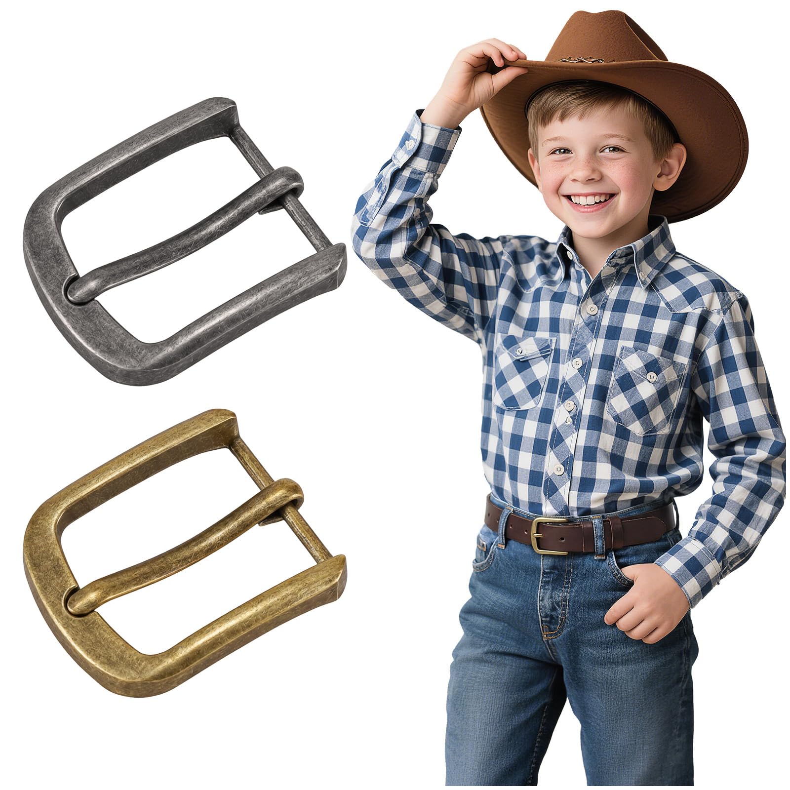 BELTROAD Kids Western Belt Buckles for Boys Girls Texas Rodeo Cowboy Buckle