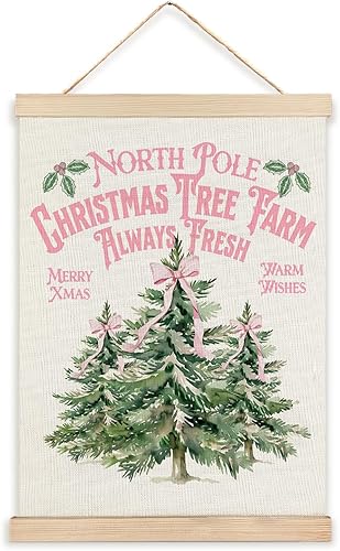 Miniatura 7 de RYYCDOI Decoración navideña de vaca occidental, arte de pared de vaca de las tierras altas de Feliz Navidad, decoración de pared de Navidad de vaca