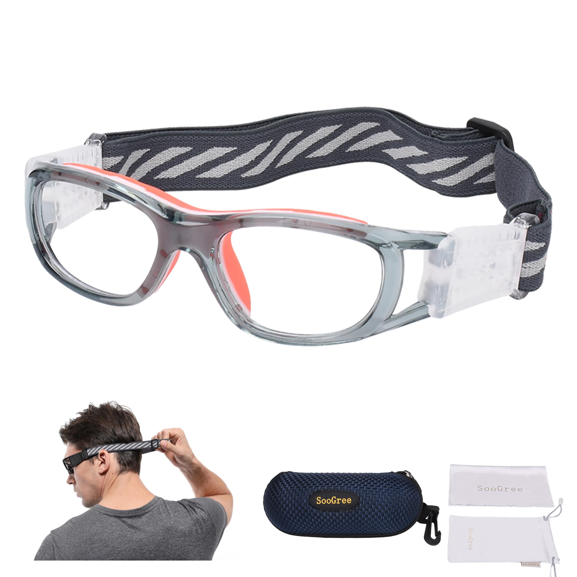 ''N/A'' Kids Sports Glasses Basketball Football Safe Training Goggles Anti Fog 7-12