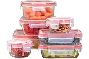 Pyrex Glass Food Storage Containers Freshlock 14pc Mixed Set, 7 Pack