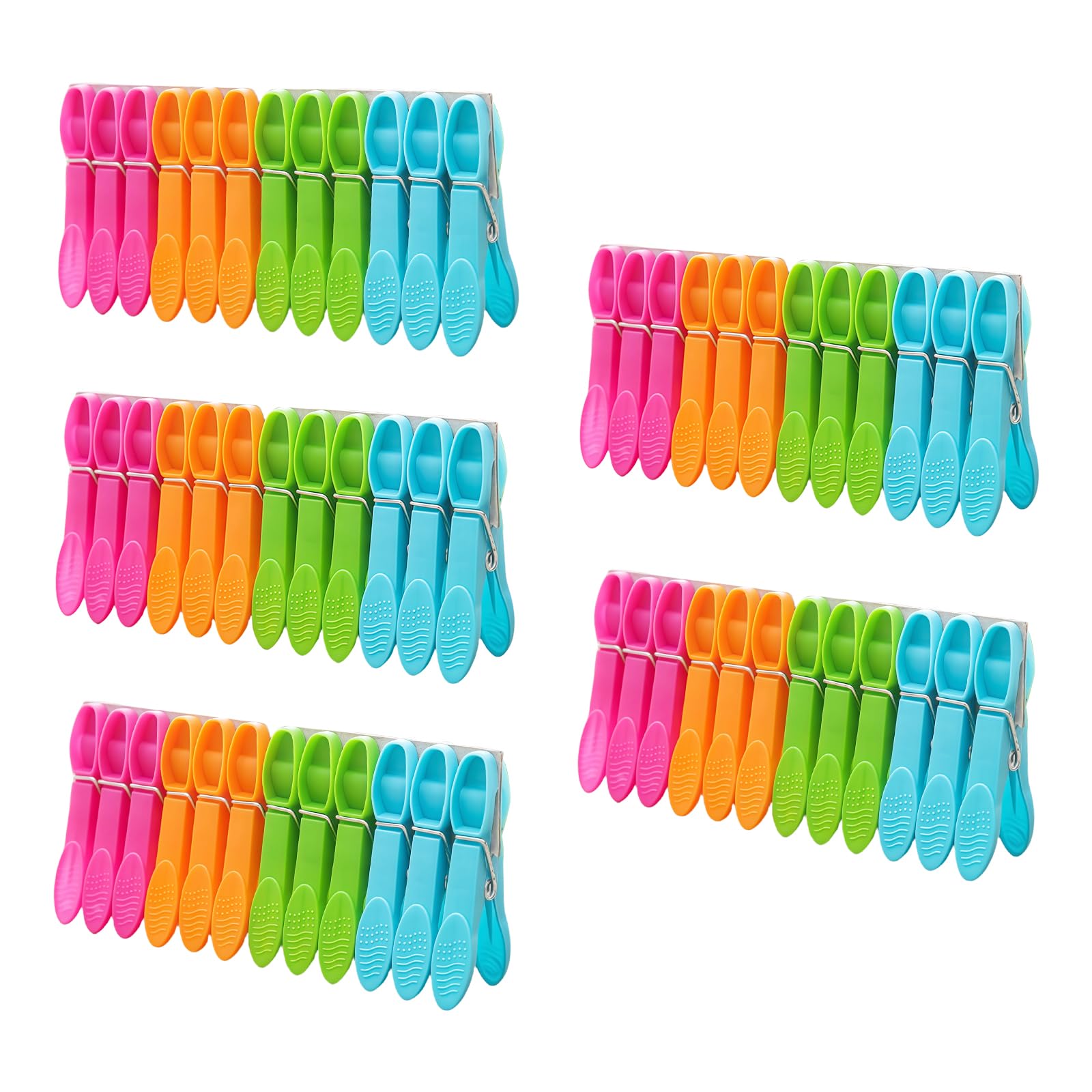 Xjdzineq Sturdy Clothespins Windproof Clip Assorted Color Portable Laundry Accessories Pegs
