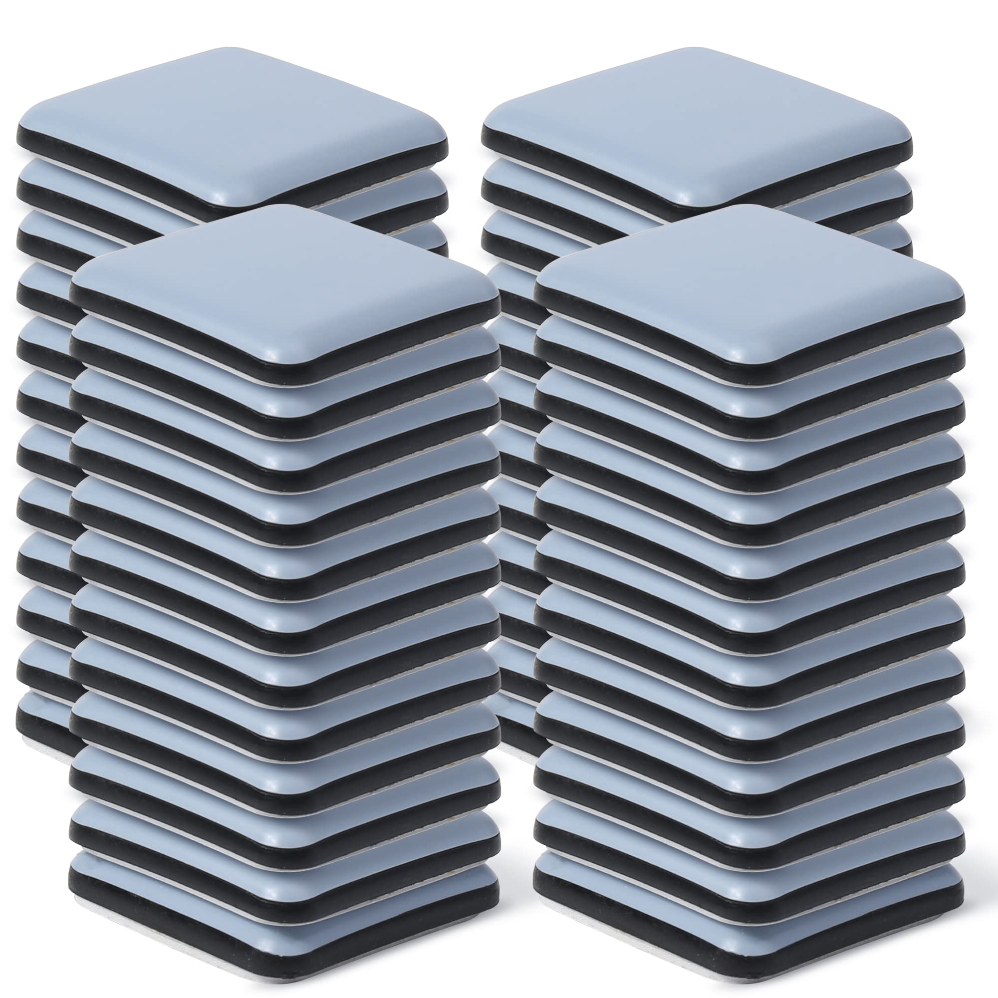 Hasware Möbelgleiter, 48 Stück, schwere Umzüge, Möbelumzug-Set für harte Böden, Filzgleiter (48, 40 x 40 mm)