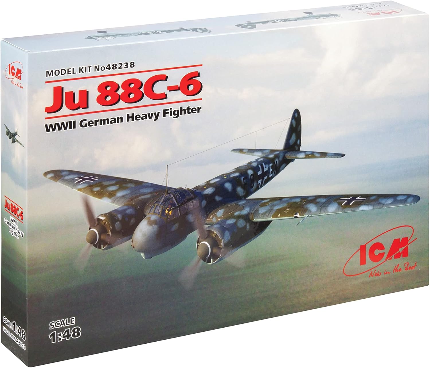 ICM ICM72173 1:72-MiG-25 RB, Soviet Reconnaissance Plane SkyBlue