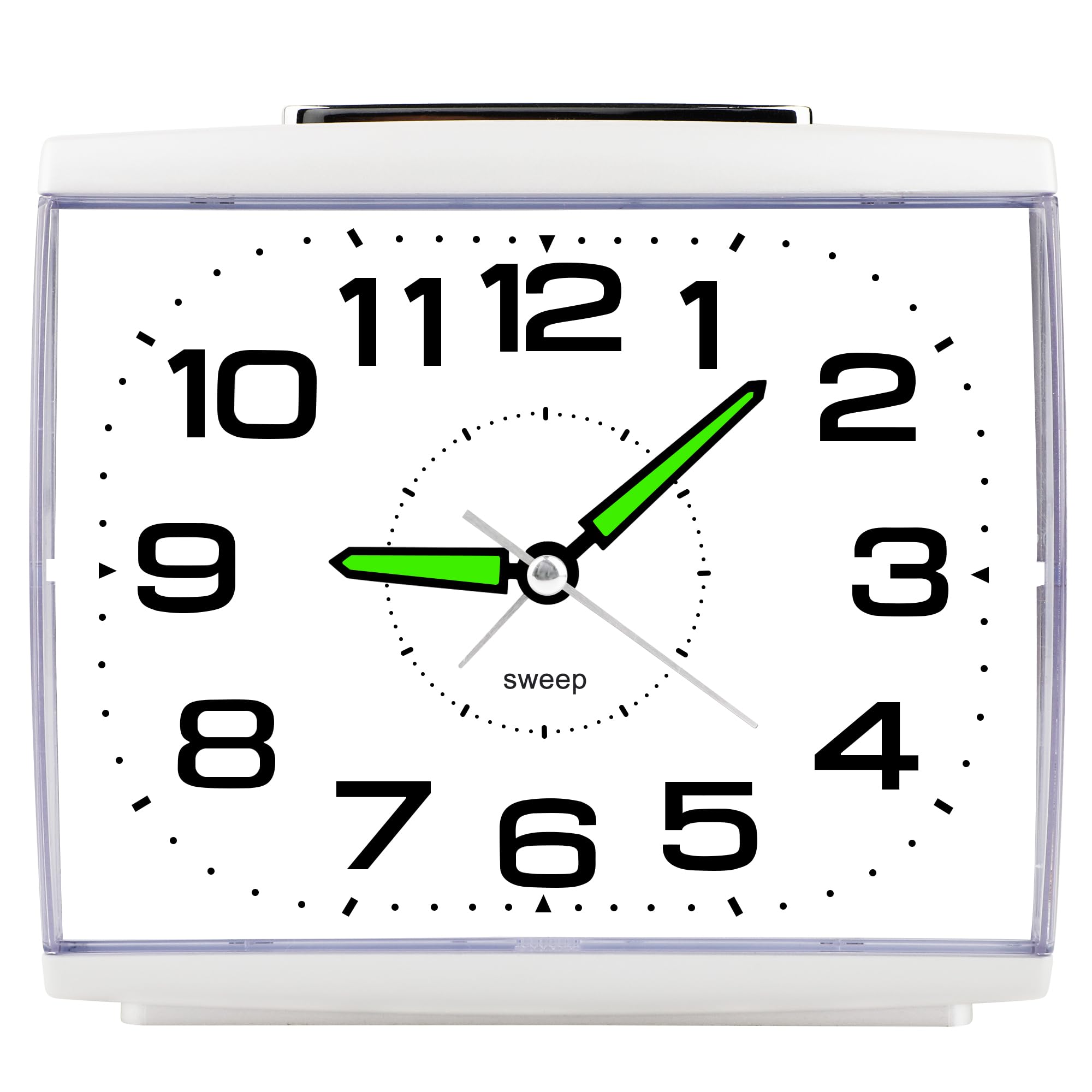 Ayybboo Wecker Analog Ohne Ticken für das Schlafzimmer | Seniorenwecker mit Großem Zifferblatt,Nachtlicht,Schlummerfunktion und lautem Alarm,Geeignet für Senioren und Tiefschläfer