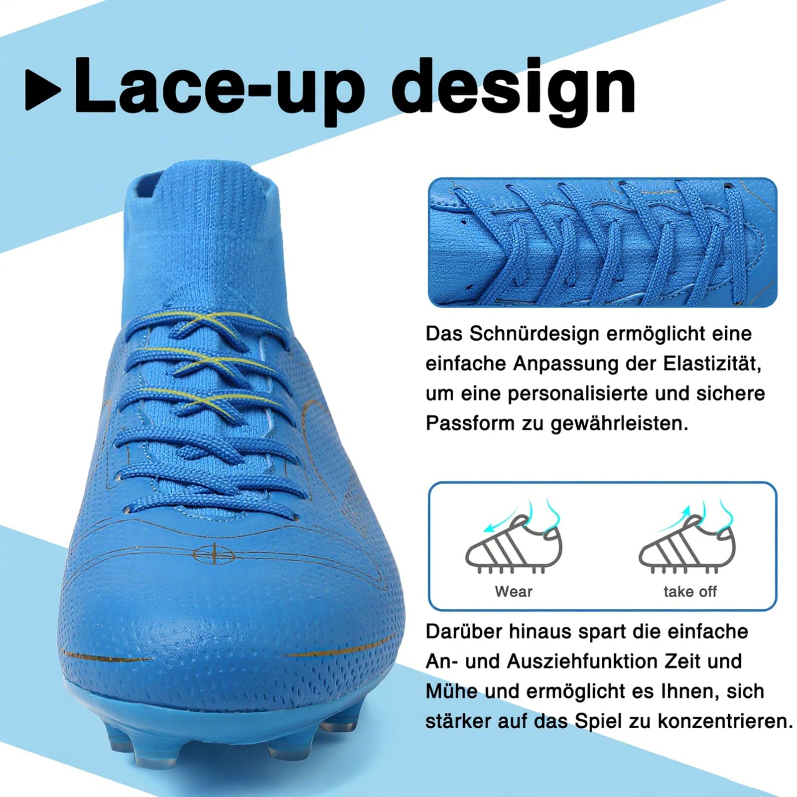 Fußballschuhe Herren Madame Großer Junge Football Shoes - 2