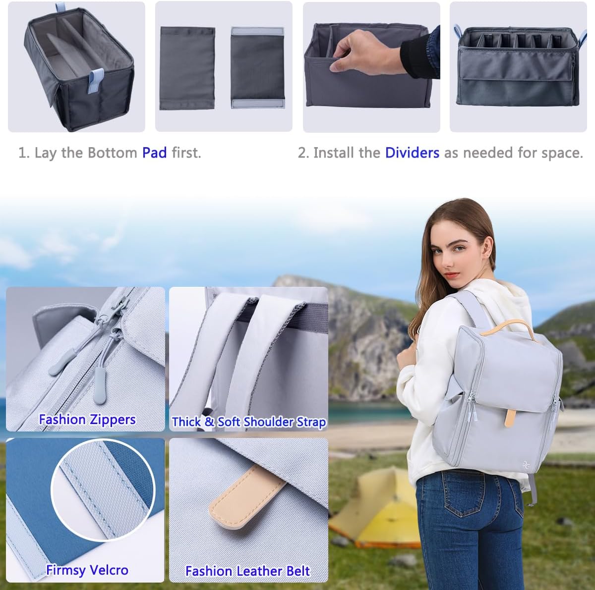 Togood Ultra-Large Storage Markers Backpack, Shoulder Bag Tote Handbag for Marker Set. Up to 300pcs Pens