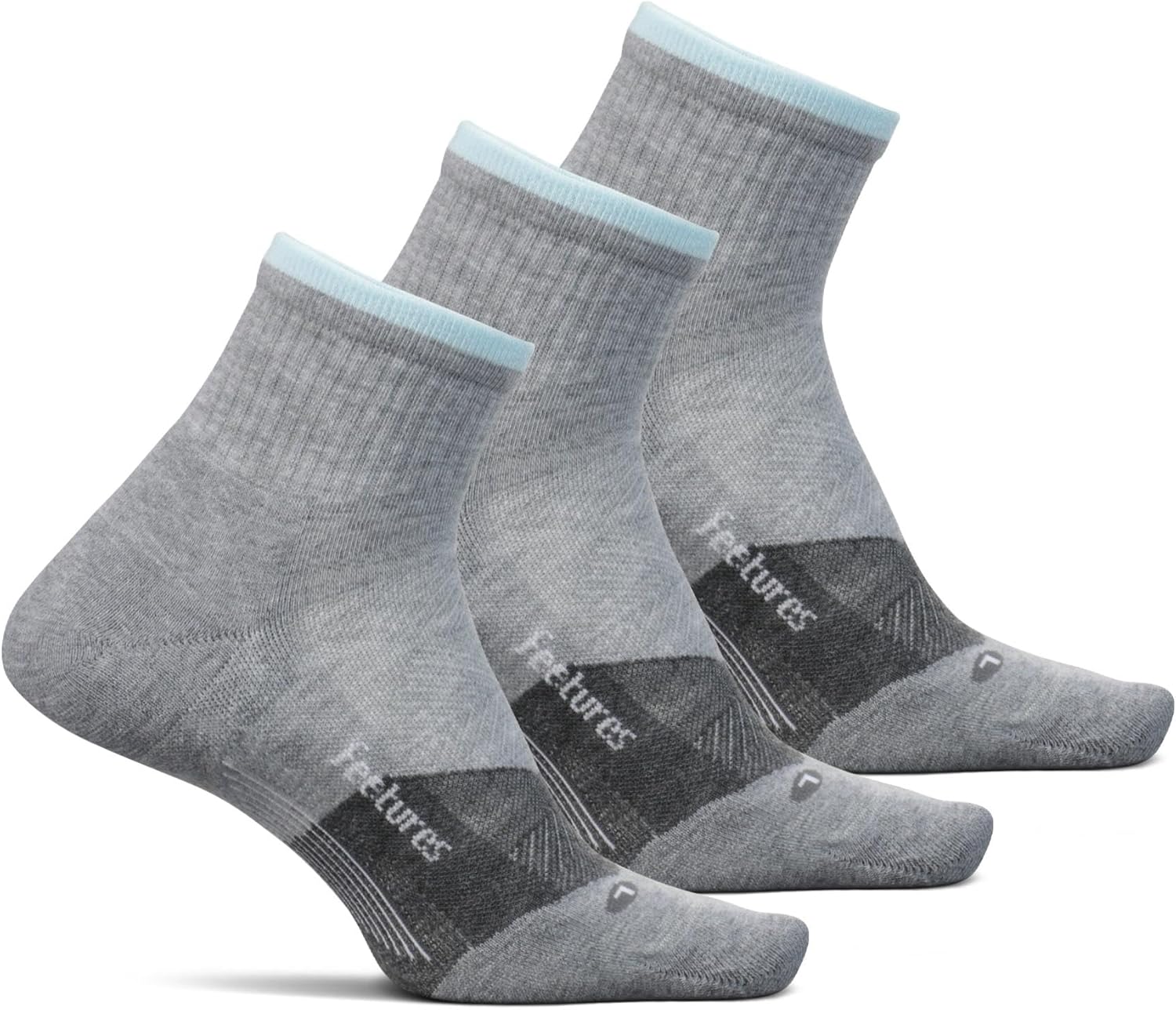 Feetures Trail Max Cushion Mini Quarter Sock - Hiking Socks for Men & Women