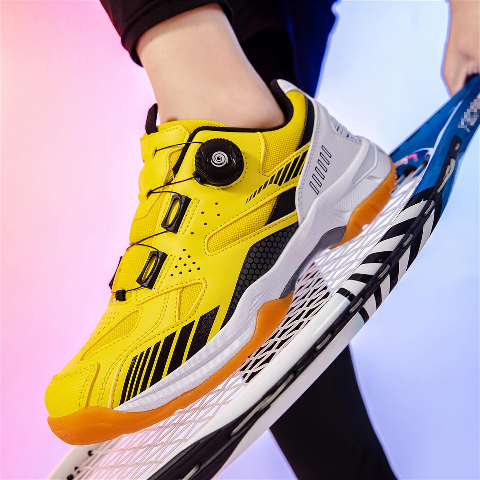 Zapatillas De Bádminton Ligeras para Tenis De Mesa Zapatillas De Pickleball Hombres Mujeres Zapatillas para Todas Las Superficies Antideslizantes Y Que No Dejan Marcas