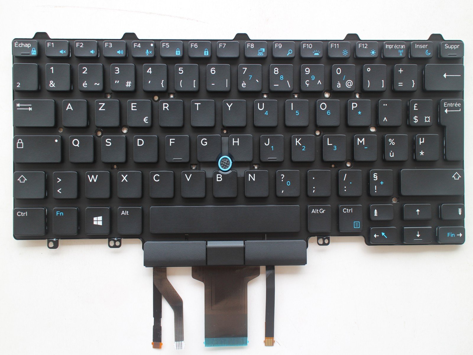 KbsPro Clavier Italien Pour Dell Latitude E7480 E7490 E7450 E5470 E5450 E5480 E5490 E7470 5480 5490 7480 7490 Rétroéclairé Avec Pointer, Noir - Foto 3