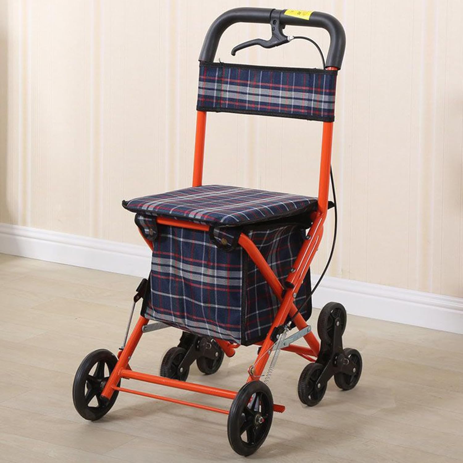 Foldable Wheeled WalkerMobile Elderly Wheeled Walker with