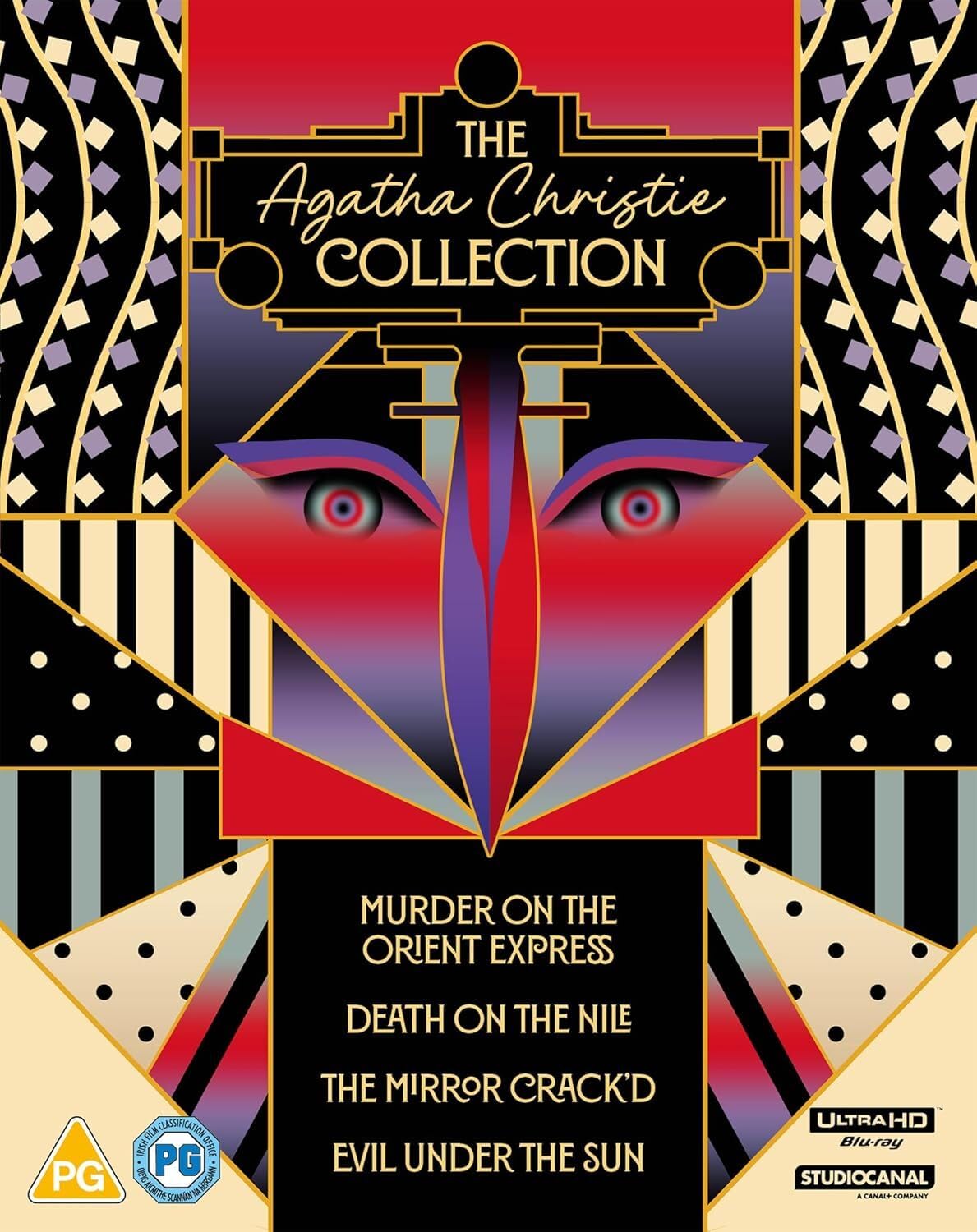The Agatha Christie 4 Movie Collection - (Murder on the Orient Express / Death on the Nile / The Mirror Crack'd / Evil Under the Sun) [4K UHD + Blu-ray] [Region Free]