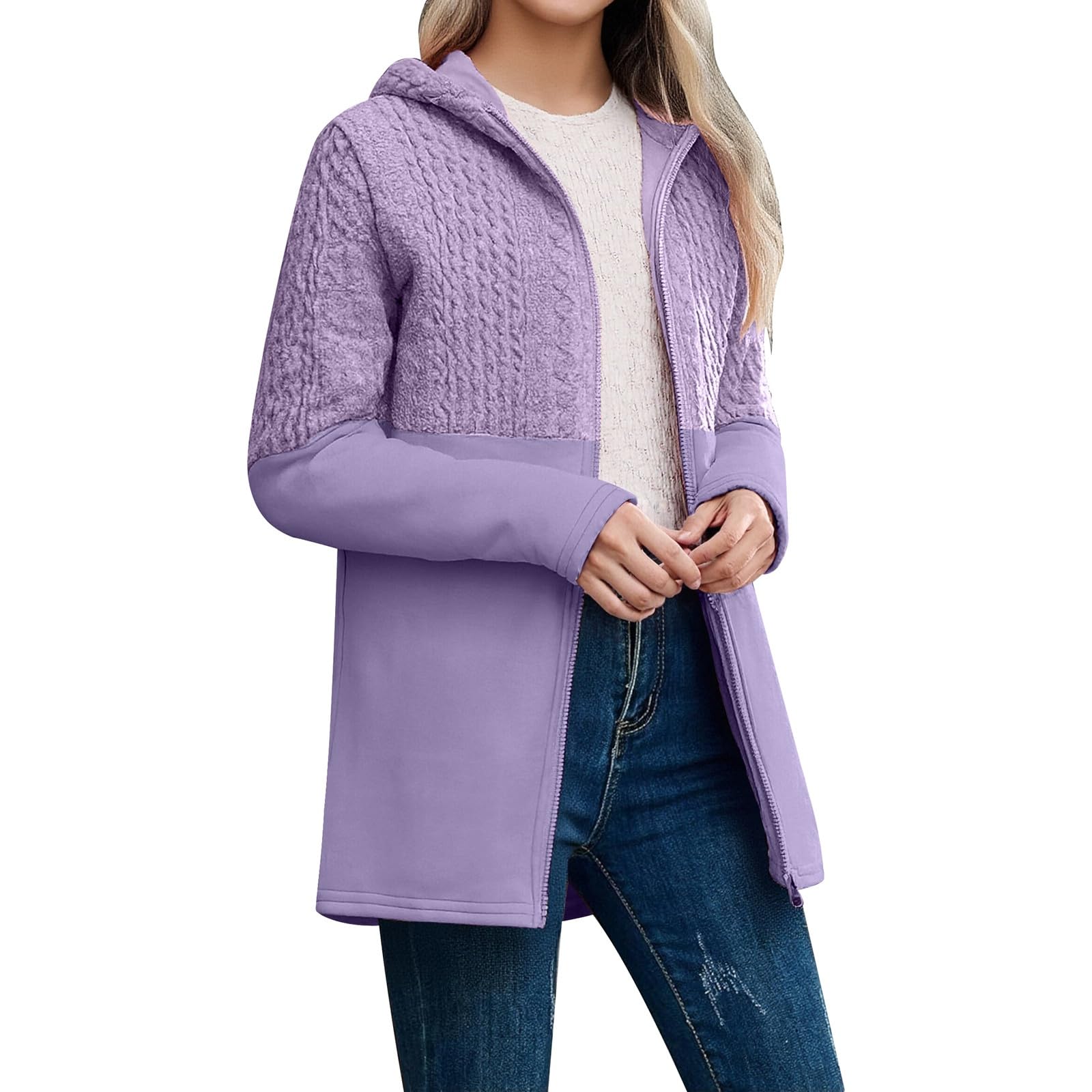WWricotta Chaqueta informal de pana con capucha, ligera, de corte holgado, manga larga y cuello, ideal para otoño e invierno, para uso diario y para un estilo urbano y cómodo, mujer