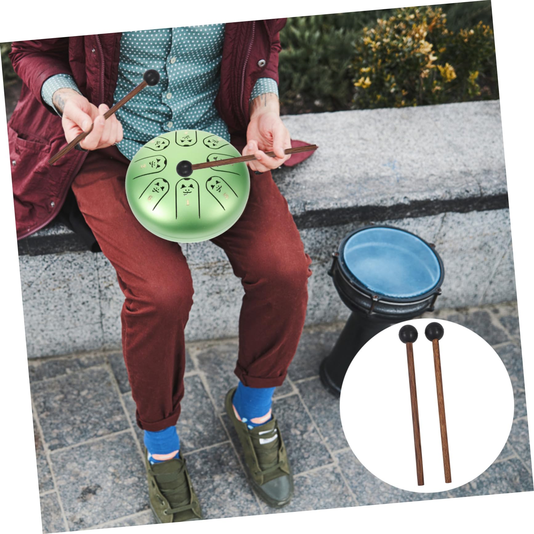 ifundom 4paia Bacchette Per Xilofono Legno Con Manico Ergonomico Strumento Percussione Per Adulti Per Insegnanti Di Musica e Appassionati Di Percussioni