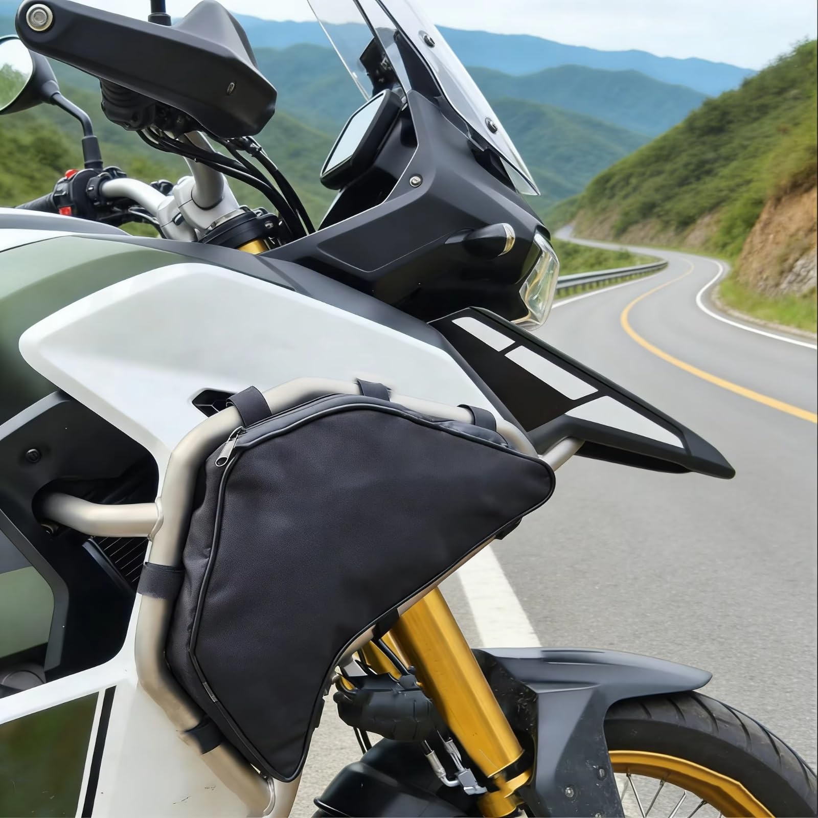 Compatibile Con Tiger 1200 2022 2025 Crash Bar Borse Borsa Telaio Strumento Riparazione Moto Posizionamento Accessori Stoccaggio Impermeabili Sacche Moto