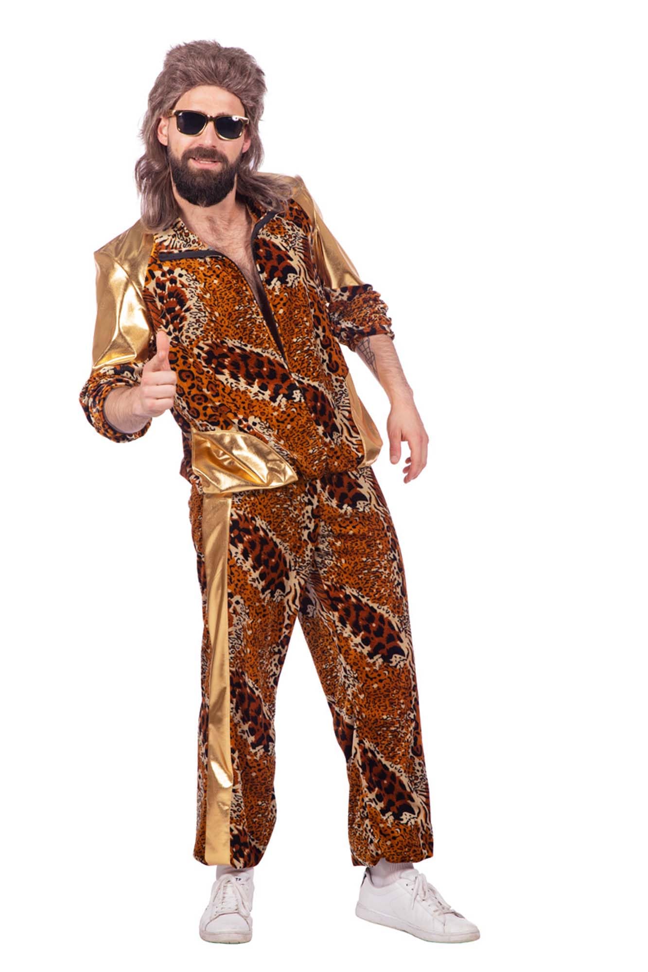 WILBERS & WILBERS 5074-S-48 Tainingsanzug Leopard Taining Suit, Brown, S